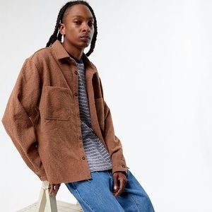 NEW PacSun Brown Oversized Wooly Solid Shacket